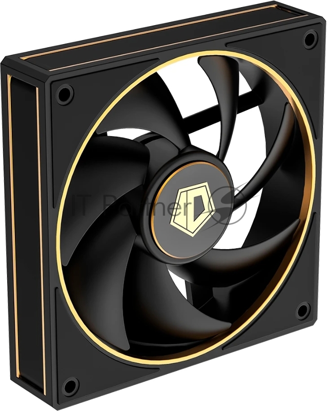 Кулер для корпуса Cooler ID-COOLING AF-127-GDL (120x120x27mm, 4-pin PWM, 78CFM, 29.9dBA, 2000RPM, Black)