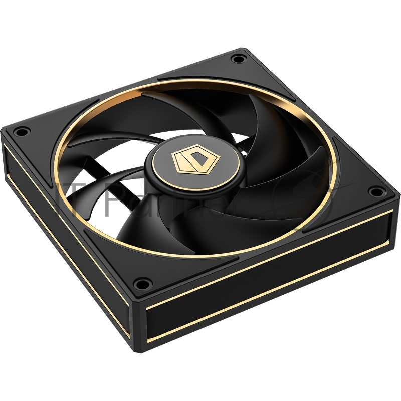 Кулер для корпуса Cooler ID-COOLING AF-127-GDL (120x120x27mm, 4-pin PWM, 78CFM, 29.9dBA, 2000RPM, Black)