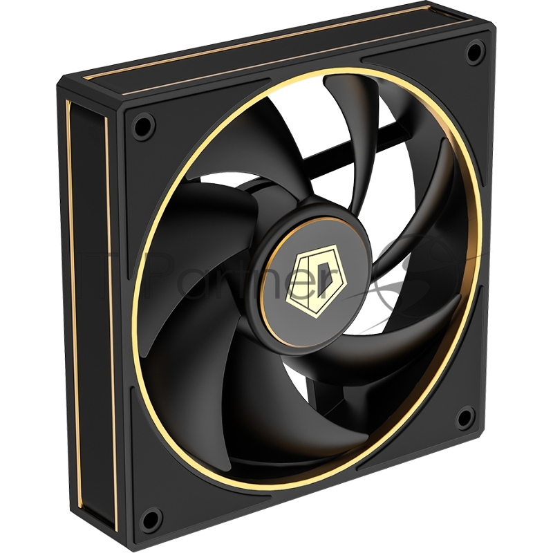 Кулер для корпуса Cooler ID-COOLING AF-127-GDL (120x120x27mm, 4-pin PWM, 78CFM, 29.9dBA, 2000RPM, Black)