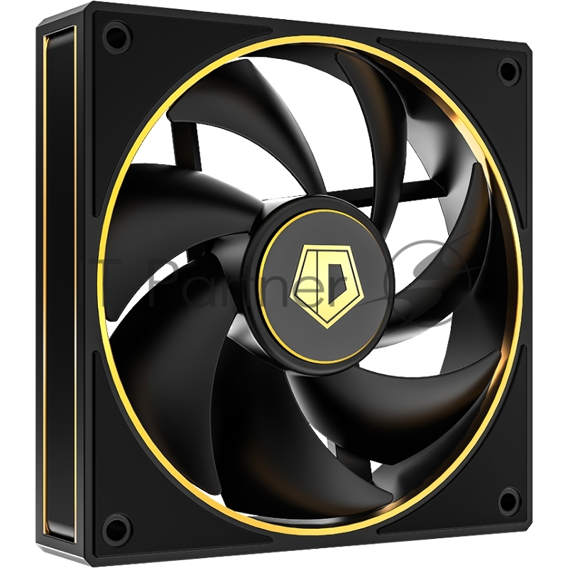 Кулер для корпуса Cooler ID-COOLING AF-127-GDL (120x120x27mm, 4-pin PWM, 78CFM, 29.9dBA, 2000RPM, Black)