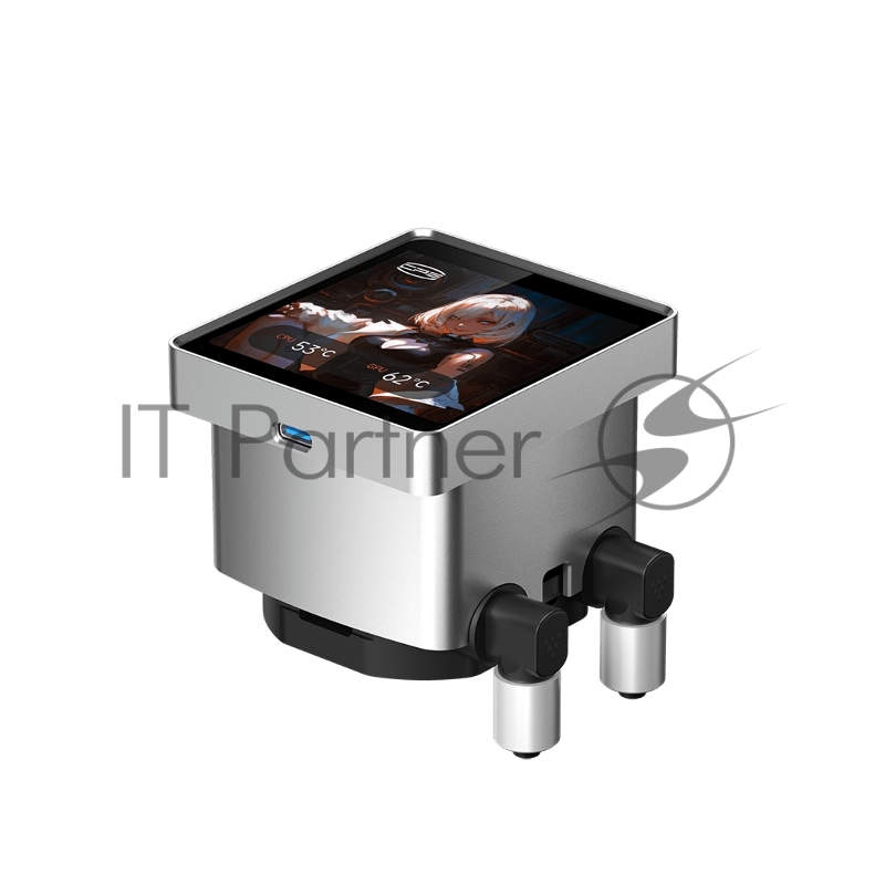 Система охлаждения PCCooler DT360 ARGB Display WH (300W, 360mm, LED temp., White, ARGB/ Fans: 3x120mm, 83.83CFM, 3000RPM/ Pump height 62mm, 15dBA, 2600RPM, Rad thickness 27mm/ S: 1851, 1700, 1200, 115X, AM5, AM4)