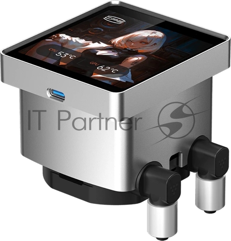 Система охлаждения PCCooler DT360 ARGB Display WH (300W, 360mm, LED temp., White, ARGB/ Fans: 3x120mm, 83.83CFM, 3000RPM/ Pump height 62mm, 15dBA, 2600RPM, Rad thickness 27mm/ S: 1851, 1700, 1200, 115X, AM5, AM4)