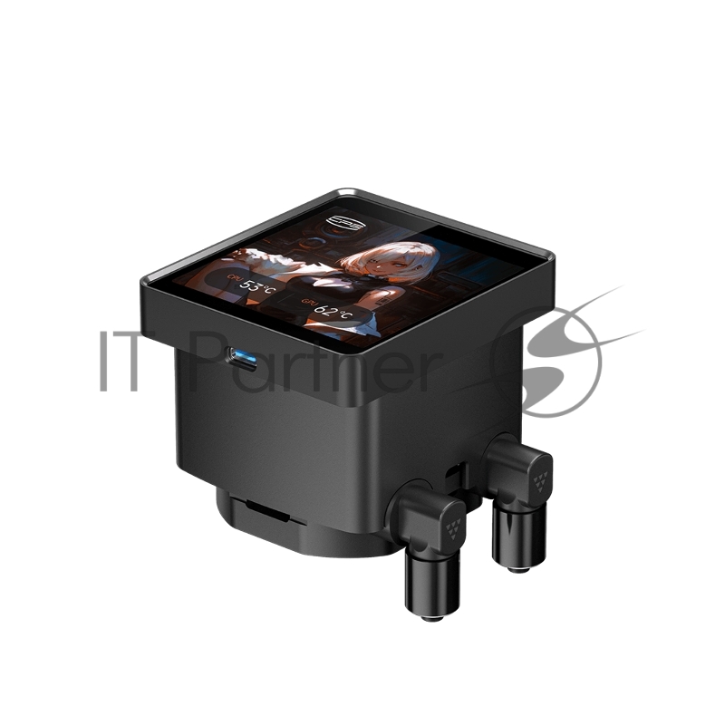 Система охлаждения PCCooler DT360 ARGB Display BK (300W, 360mm, LED temp., Black, ARGB/ Fans: 3x120mm, 83.83CFM, 3000RPM/ Pump height 62mm, 15dBA, 2600RPM, Rad thickness 27mm/ S: 1851, 1700, 1200, 115X, AM5, AM4)