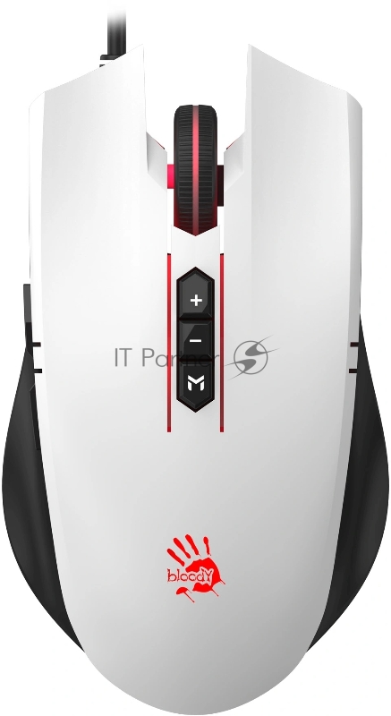 Мышь A4Tech Bloody ES7 белый оптическая 6000dpi USB 8but (ES7 PANDA WHITE)