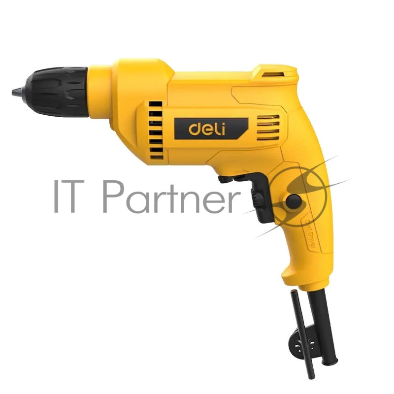Дрель сетевая Deli DL-DZ10-E2 (500Вт, 0-3300об/мин, быстрозажимной патрон 10мм, картон)
