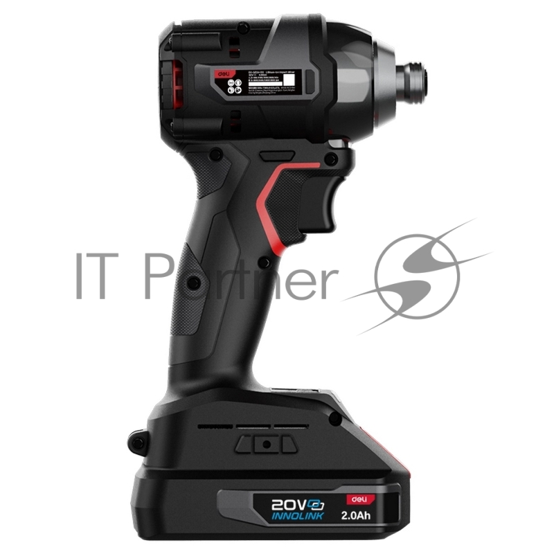 Винтоверт ударный аккумуляторный Deli DE-QZ20-1D2 (2АКБ*2Ач + ЗУ, 20V, 200Нм, 0-3600об/мин, 0-3600уд/мин, сумка)