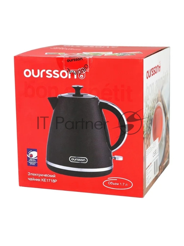 Чайник электрический OURSSON KE1718P/BL