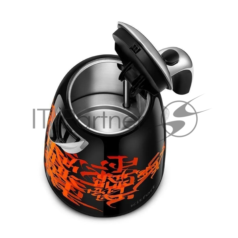 Чайник электрический Kitfort КТ-6719 1.7л. 2200Вт черный/красный корпус: металл/пластик