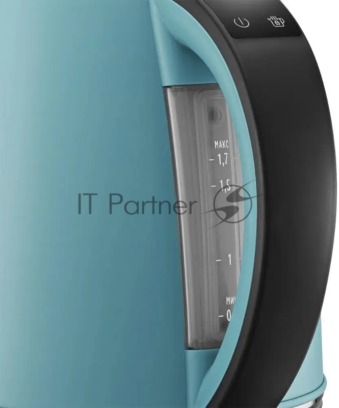 Чайник электрический Kitfort КТ-6720 1.7л. 2200Вт голубой/черный корпус: металл/пластик