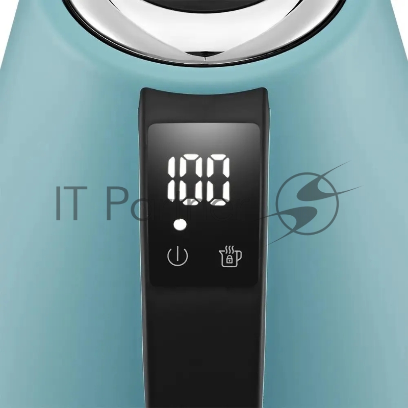 Чайник электрический Kitfort КТ-6720 1.7л. 2200Вт голубой/черный корпус: металл/пластик