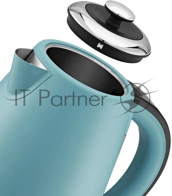 Чайник электрический Kitfort КТ-6720 1.7л. 2200Вт голубой/черный корпус: металл/пластик