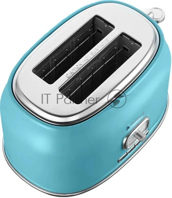 Тостер Kitfort КТ-6455 815Вт голубой/серебристый