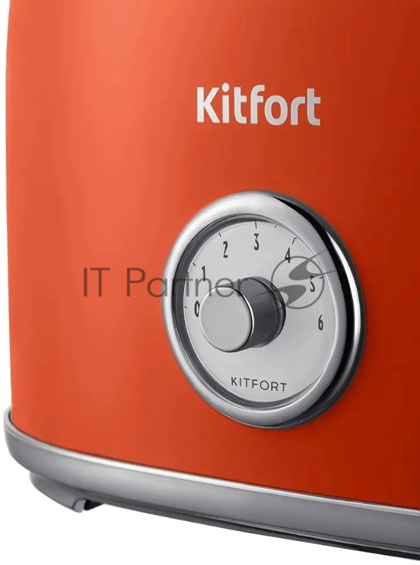 Тостер Kitfort КТ-6456 980Вт красный/серебристый