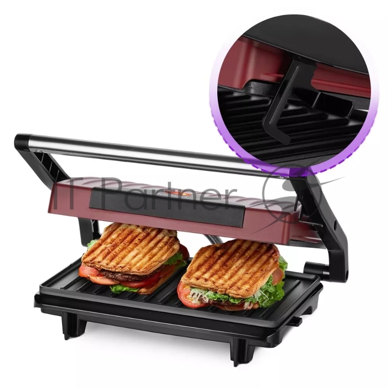 Сэндвичница Kitfort КТ-3639 750Вт красный/черный