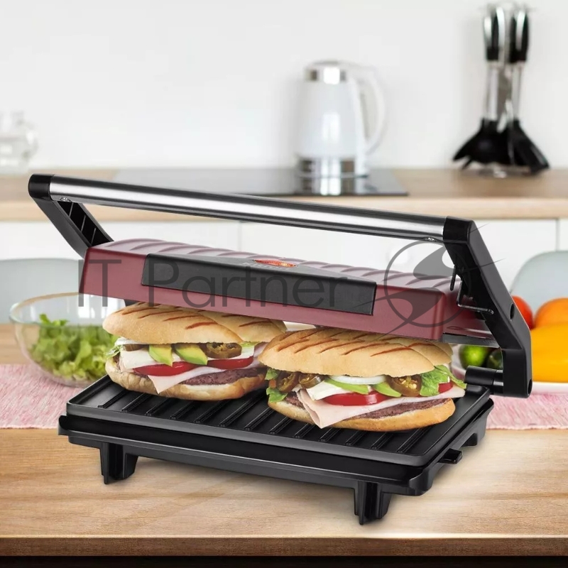 Сэндвичница Kitfort КТ-3639 750Вт красный/черный