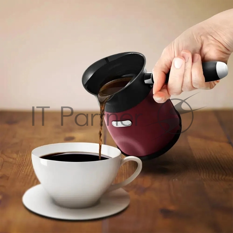 Электрическая турка Kitfort КТ-7499 1000 Вт красный/черный