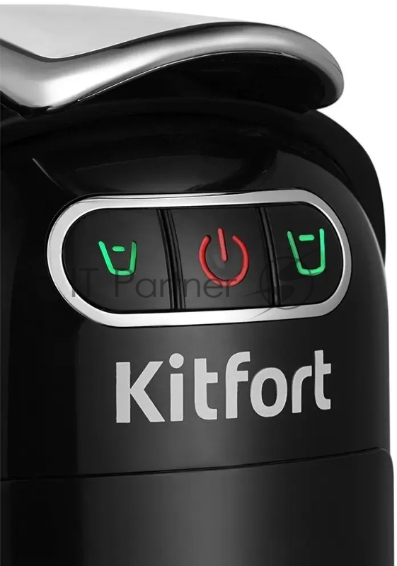 Кофемашина Kitfort КТ-7508 1400Вт серебристый/черный