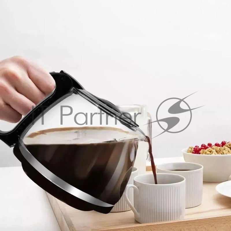 Кофеварка капельная Kitfort КТ-7260 550Вт черный/нержавеющая сталь