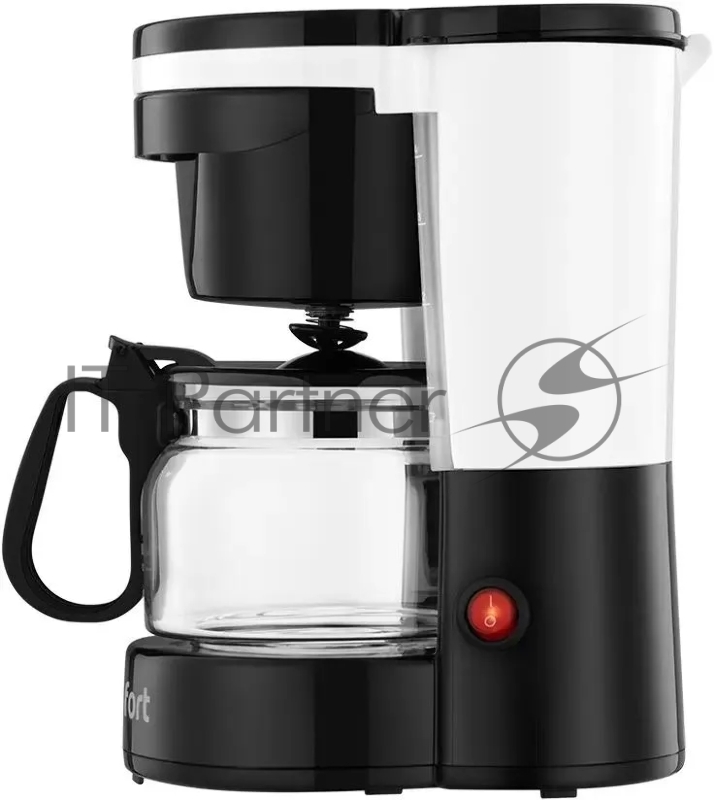 Кофеварка капельная Kitfort КТ-7486 550Вт черный/белый