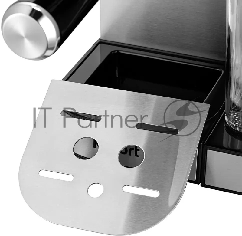 Кофеварка рожковая Kitfort КТ-7552 1350Вт серебристый/черный