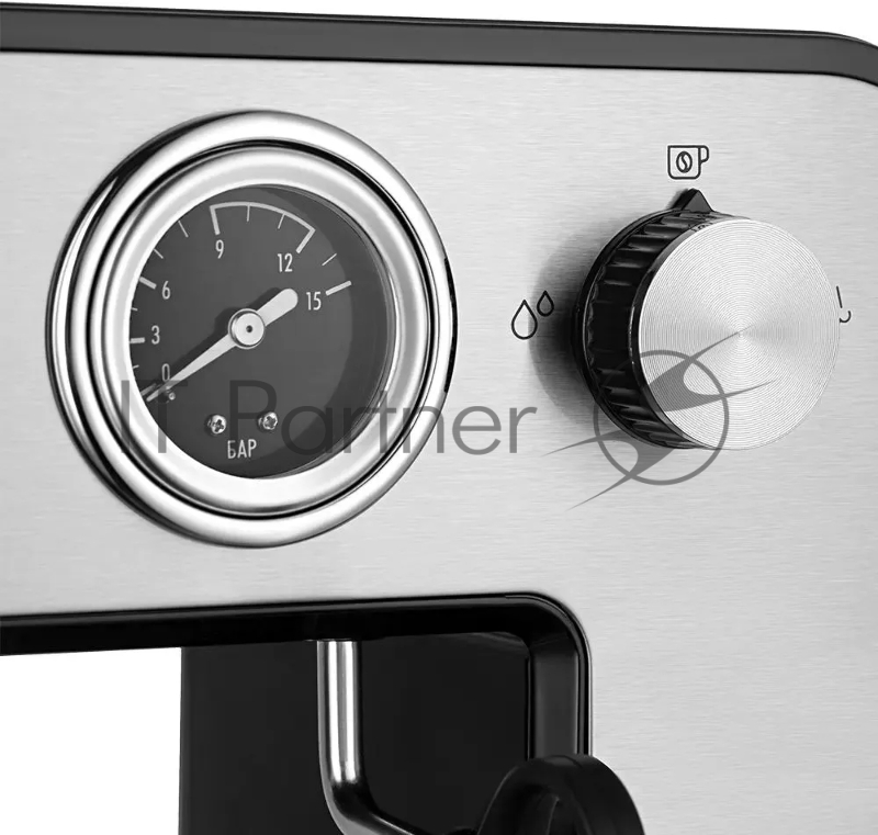 Кофеварка рожковая Kitfort КТ-7515 1450Вт серебристый