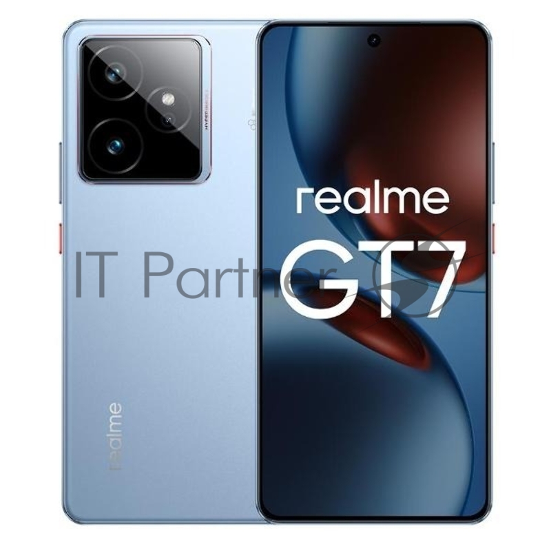 Смартфон Realme RMX5061 GT 7 256Gb 12Gb голубой моноблок 3G 4G 6.78 1264x2780 Android 15 50Mpix 802.11 a/b/g/n/ac/ax/be NFC GPS GSM900/1800 GSM1900