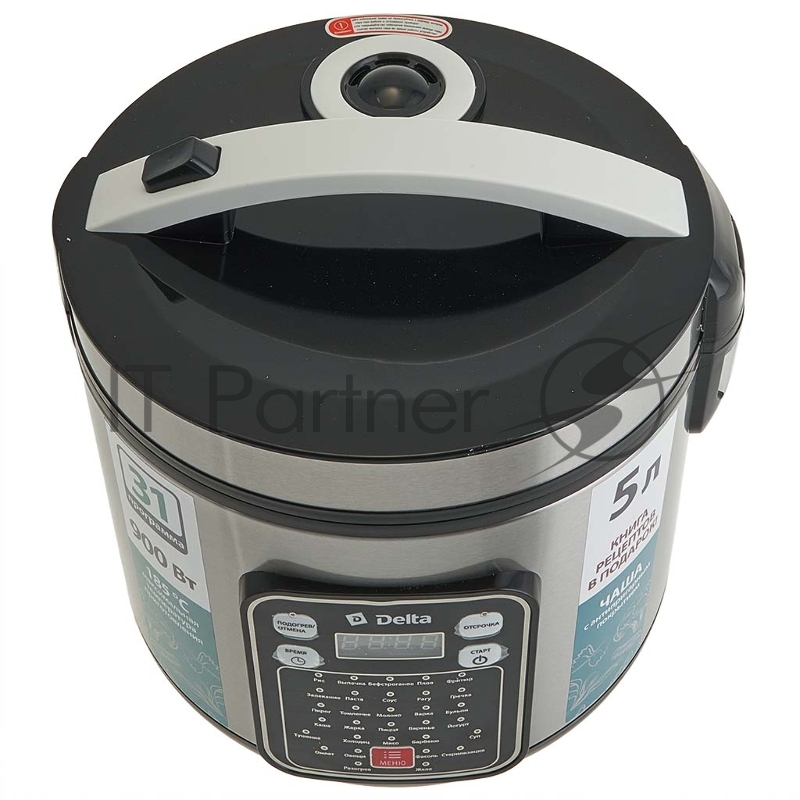 Мультиварка DELTA DL-6528 черная: 900 Вт,5л, 31 ПРОГРАММА (4)