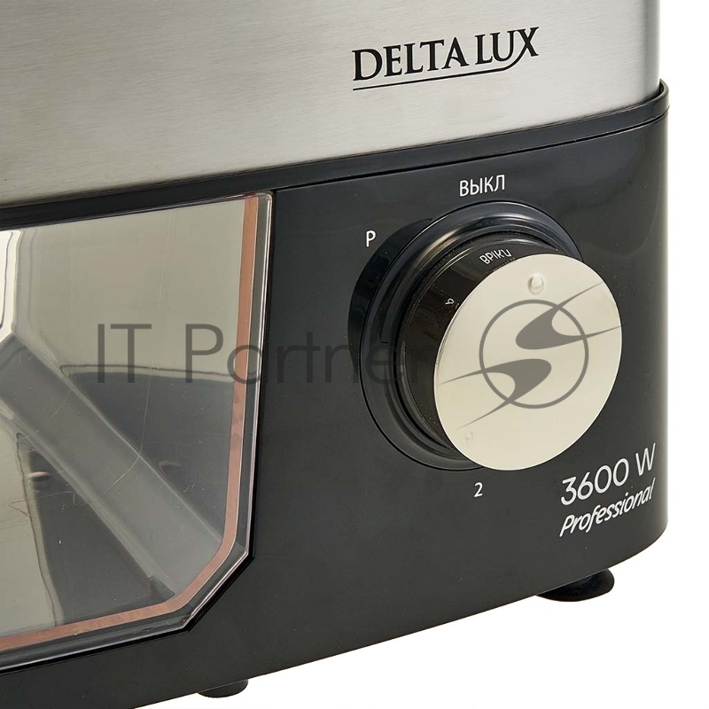 Мясорубка электрическая DELTA LUX DE-602MS черная нерж, НАСАДКА ДЛЯ ТОМАТА, 3600Вт (4)