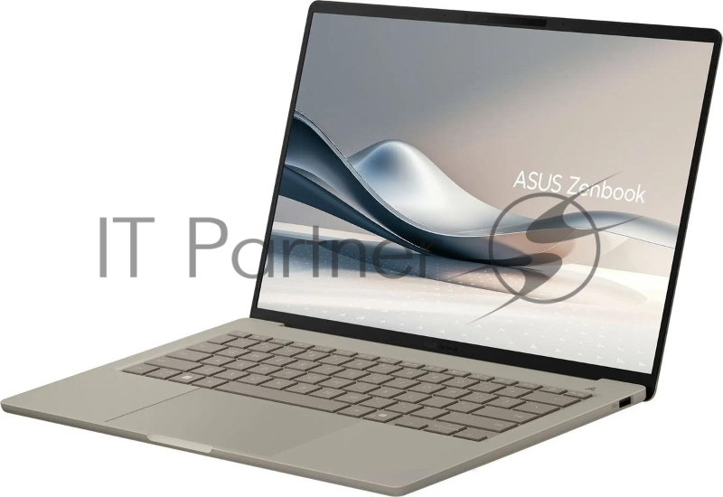 Ноутбук Asus Zenbook 14 UX3407QA-QD197W Snapdragon X X1-26-100 16Gb SSD512Gb Qualcomm Adreno 14 OLED WUXGA (1920x1200) Windows 11 Home beige WiFi BT Cam Bag (90NB1501-M00850)
