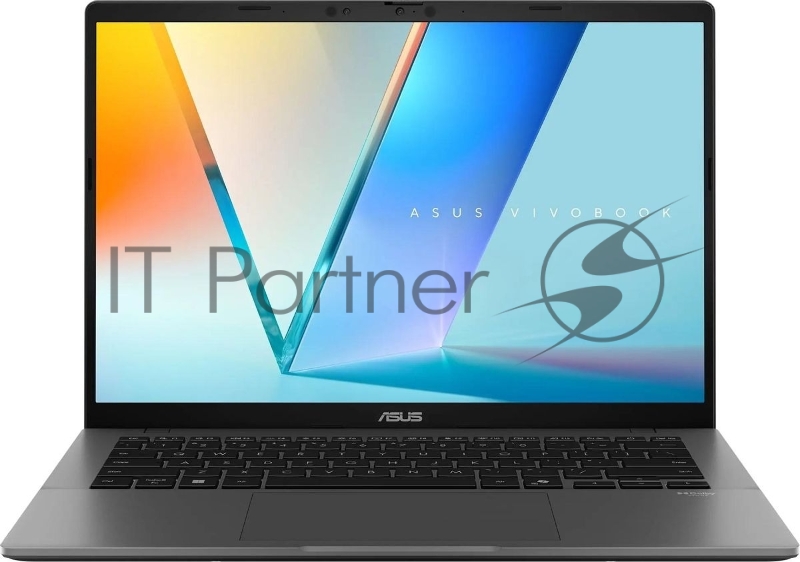 Ноутбук Asus VivoBook S14 S3407QA-SF044W Snapdragon X X1-26-100 16Gb SSD1Tb Qualcomm Adreno 14 OLED FHD+ (1920x1200) Windows 11 Home grey WiFi BT Cam (90NB16B2-M004B0)