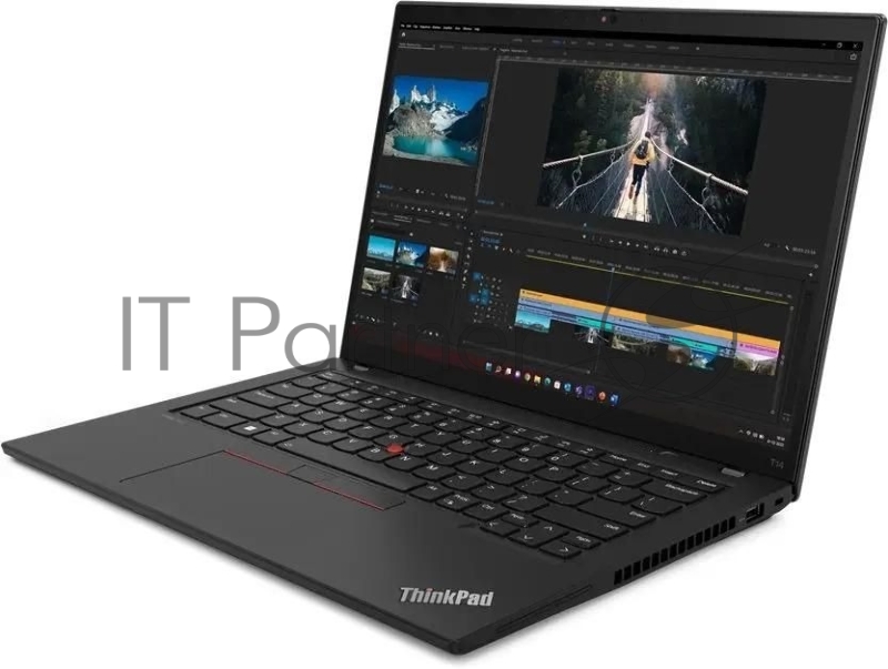 Ноутбук Lenovo ThinkPad T14 G4 Core i5 1335U 16Gb SSD1Tb Intel UHD Graphics 14 IPS WUXGA (1920x1200) Windows 11 Pro 64 black WiFi BT Cam (21HESGC100)