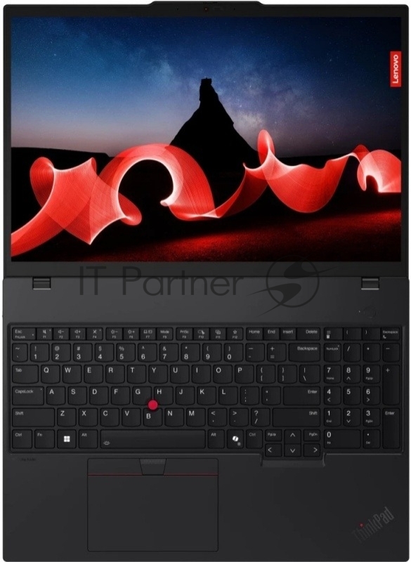 Ноутбук Lenovo ThinkPad T16 G3 Core Ultra 5 125U 16Gb SSD512Gb Intel Graphics 16 IPS WUXGA (1920x1200) Windows 11 Pro 64 black WiFi BT Cam (21MQS0T500)