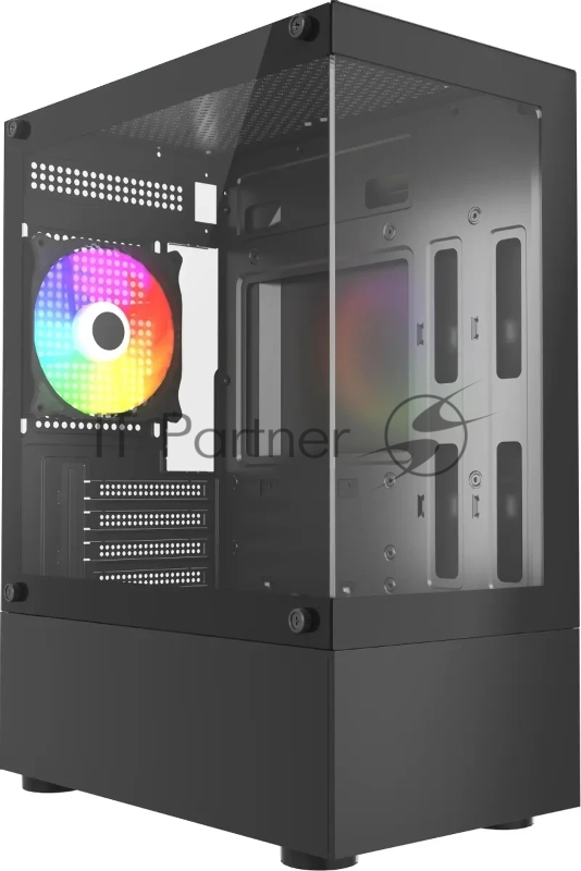 Корпус Accord ACC-285-02B черный без БП mATX 1x120mm 1xUSB2.0 1xUSB3.0 1xUSB3.1 audio