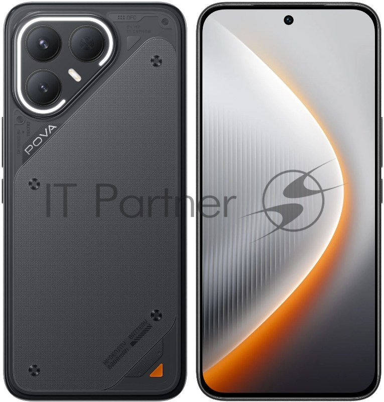 Смартфон Tecno Pova 7 Pro 5G 8GB/256GB Geek Black (LJ8)