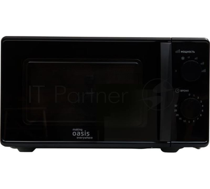 Микроволновая печь Oasis making everywhere MW-70MB черный, 20 л, 700 Вт