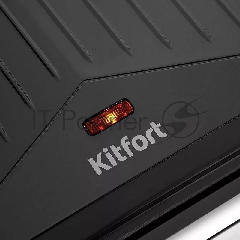 Сэндвичница Kitfort КТ-3666 800Вт черный/серебристый