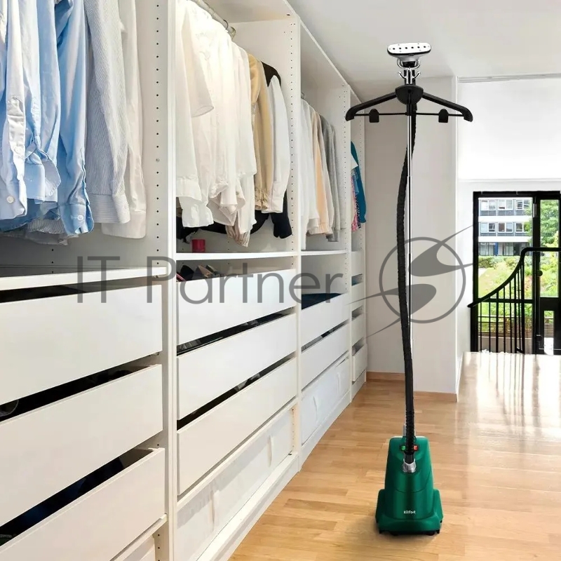 Отпариватель напольный Kitfort КТ-9360 2200Вт зеленый/черный