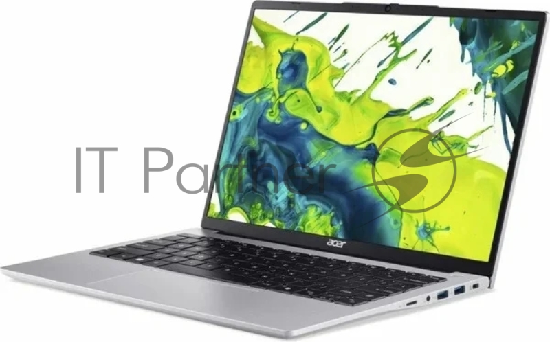 Ноутбук Acer Aspire Lite AL14-71P-53L6 14 WUXGA 1920x1200 Non-glare IPS / 1200:1 / 300 nit Intel Core i5-13500H UMA 16 GB DDR5 Memory 512GB PCIe NVMe SSD Silver Plastic None (Boot-up only)