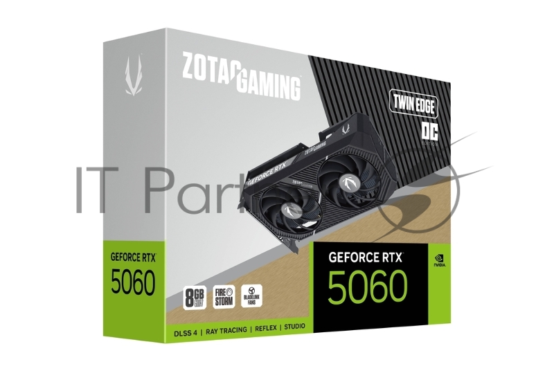 Видеокарта Zotac RTX5060 TWIN EDGE OC 8GB GDDR7 128bit 3xDP HDMI 2FAN MEDIUM PACK