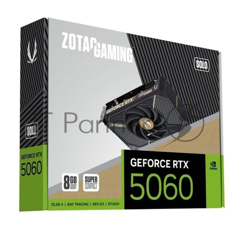Видеокарта Zotac RTX5060 SOLO 8GB GDDR7 128bit 3xDP HDMI 1FAN LITE PACK