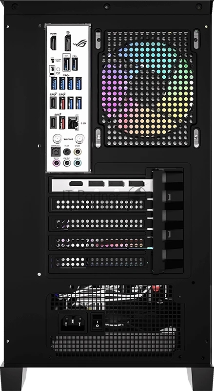 Компьютерный корпус Formula Crystal Z1M Plus FR черный без БП mATX 5x120mm 2xUSB3.0 1xUSB3.1 audio bott PSU