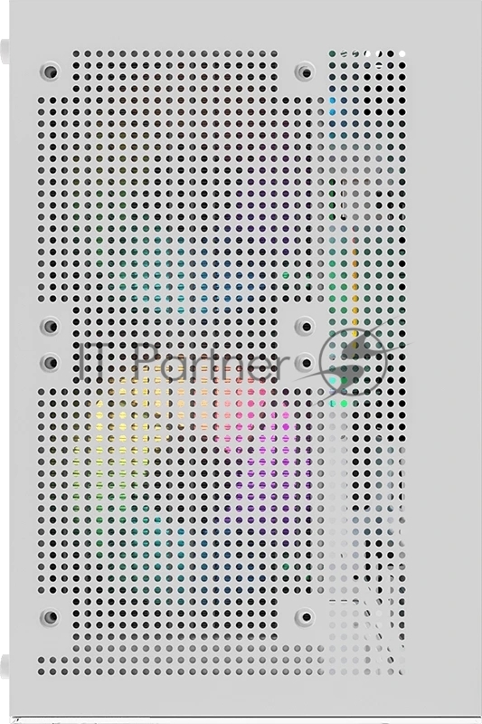 Компьютерный корпус Formula Crystal Z1CM белый без БП mATX 5x120mm 1xUSB3.0 audio bott PSU