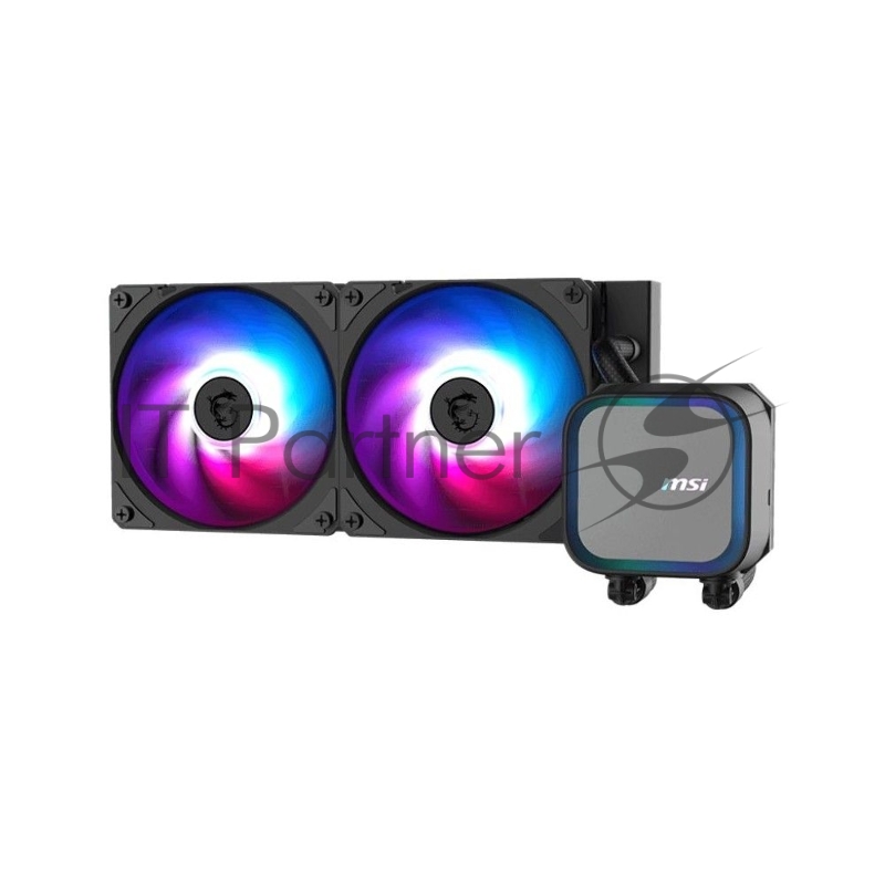 Жидкостная система охлаждения MSI MAG CORELIQUID A13 240 2x ARGB Fan, ARGB Block,