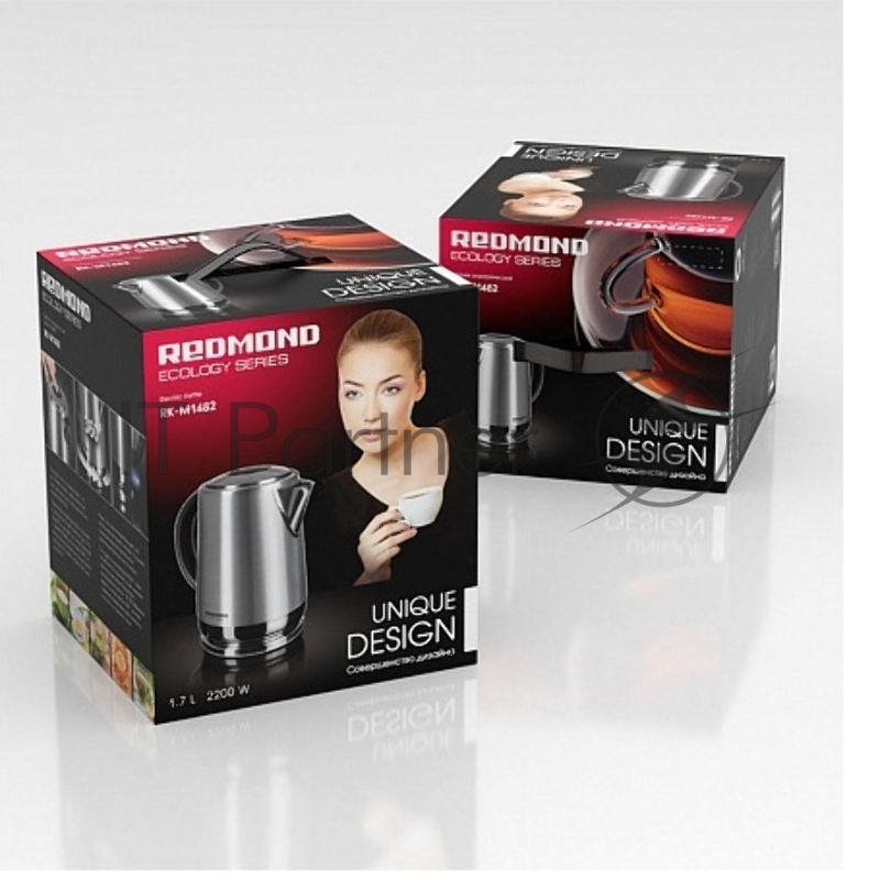 Чайник электрический Redmond RK-M1482 металл, 1,7 л, 2200 Вт