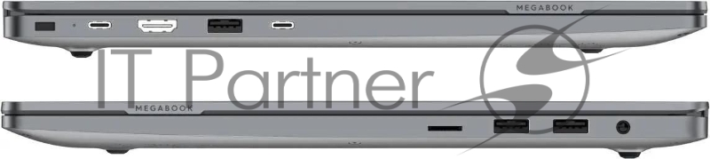 Ноутбук Tecno MegaBook T16 Core i5 13420H 16Gb SSD512Gb Intel UHD Graphics 16 IPS FHD+ (1920x1200) без ОС 64 grey WiFi BT Cam 6460mAh (T16RA-NEG0)