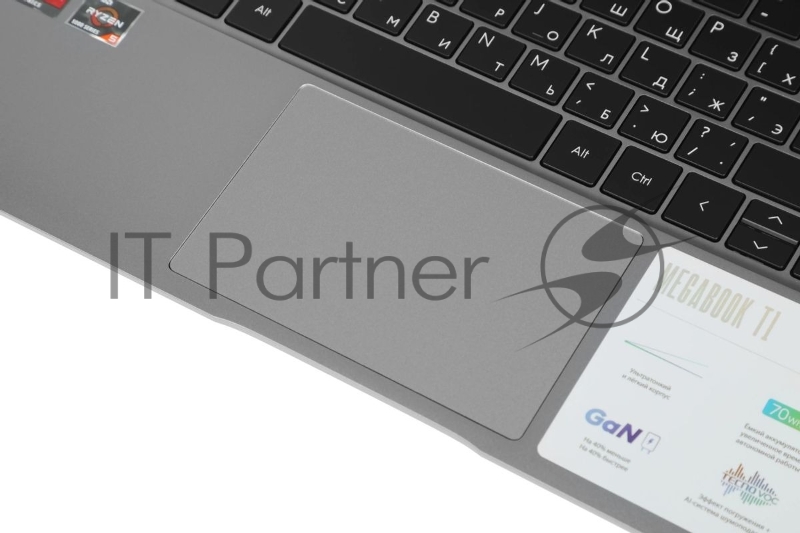 Ноутбук Tecno MegaBook T1 Ryzen 5 5500U 16Gb SSD512Gb AMD Radeon Graphics 15.6 IPS FHD (1920x1080) без ОС 64 grey WiFi BT Cam 6060mAh (T15DA-2EG0)