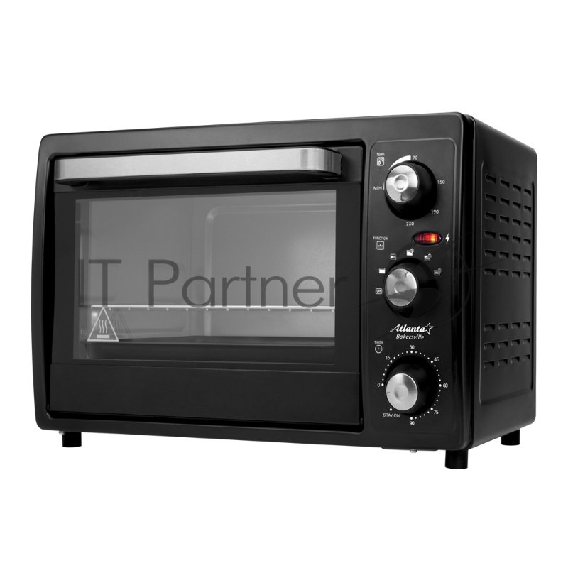 Жарочный шкаф ATLANTA ATH-1404 / 2000Вт, 40л, конвекция, до 230 °C, таймер на 90 мин, защита от перегрева, световой индикатор работы.