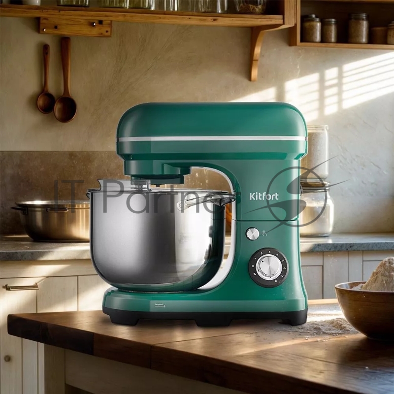 Миксер планетарный Kitfort КТ-3453 2000Вт зеленый