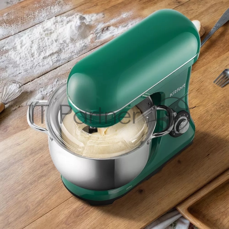 Миксер планетарный Kitfort КТ-3453 2000Вт зеленый