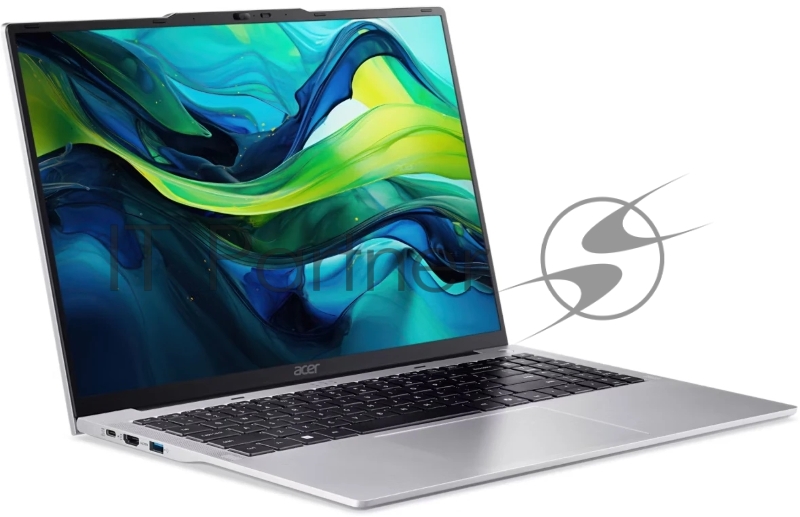 Ноутбук Acer Aspire Lite AL16-52P-52JZ 16 WUXGA IPS, Intel Core i5-1334U, 16Gb, 512GB SSD, no OS, серебристый